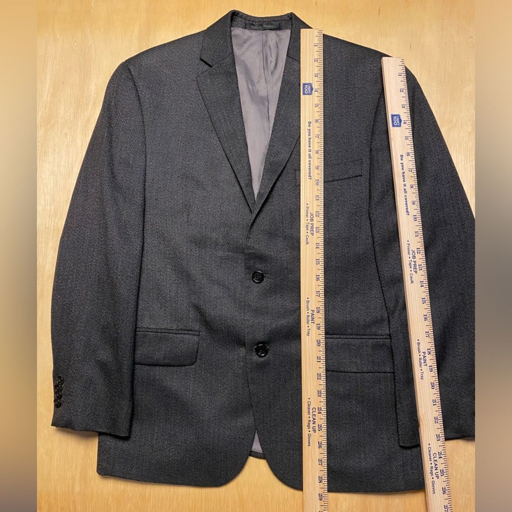 Michael Kors Gray Herringbone Suit Jacket Blazer Sport Coat - Picture 2 of 13